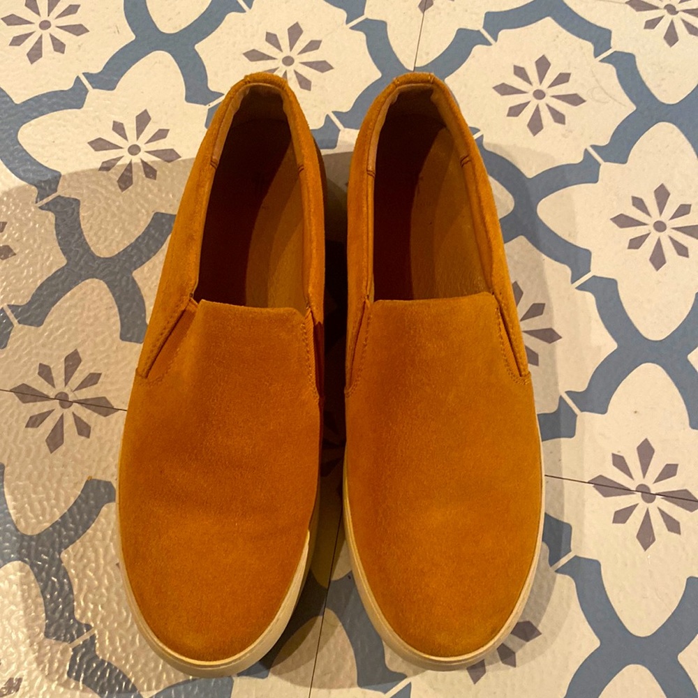 Frye suede slip on sneaker size 10!